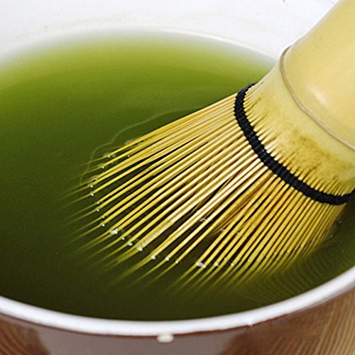 DUOMI 100 tate White Bamboo Matcha Tea Whisk Chasen for preparing Matcha Green Tea Accessories set Dishware and... N6