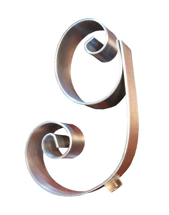 Hortense B. Hewitt Wedding Accessories Metal Scroll Cake Top, Letter M, 5-Inch Tall N27