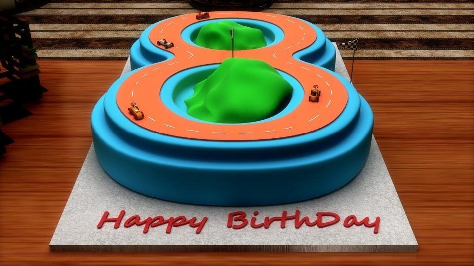 Euro Tins Numeric cake pan 25cm birthday cake tin number eight 8 large 10" cake mold N2