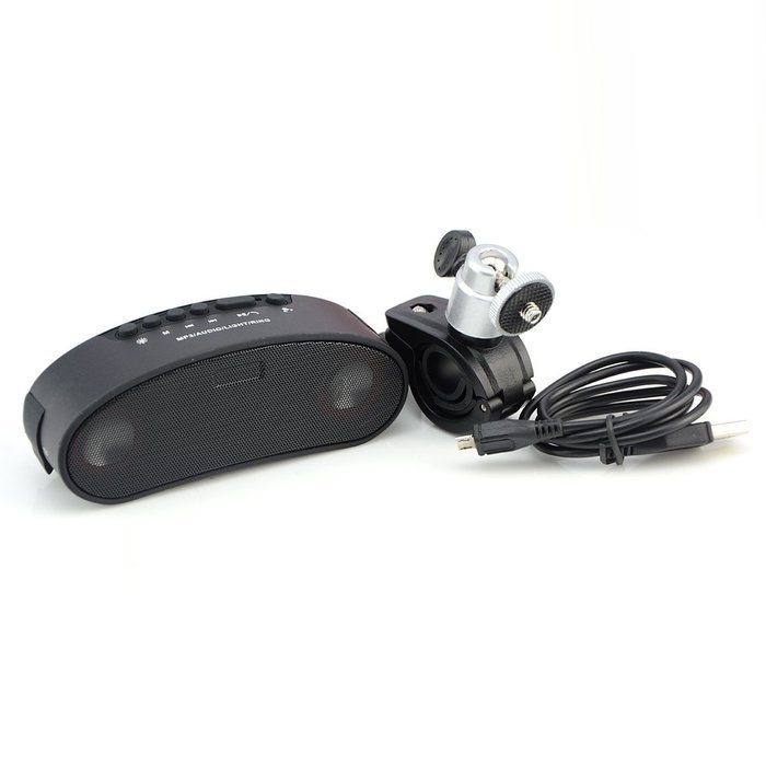 KONG KIM Wireless Shockproof Waterproof Bluetooth 3.0 hands-free calls Speaker Bicycle Color Black