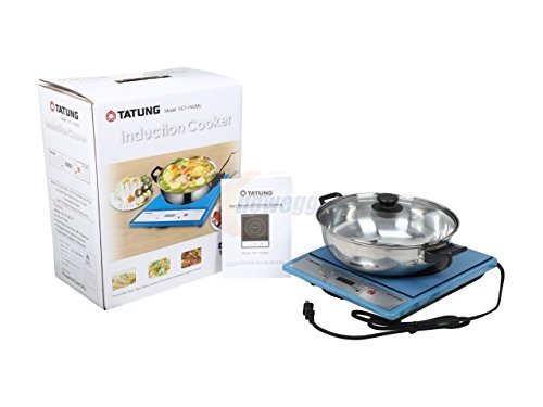 Tatung Tict-1502mu Portable Induction Cooktop with Stainless Steel Pot