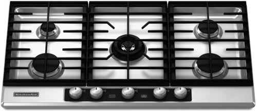 Kitchenaid KFGU766VSS 5 Burners Stainless Steel Clear Coat Surface Architect Series II