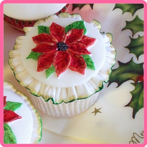 Poinsettia Cup Cake Mold N6
