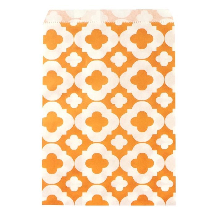 Wrapables 25 Count Clover Print Party Treat Bags, Aqua N10