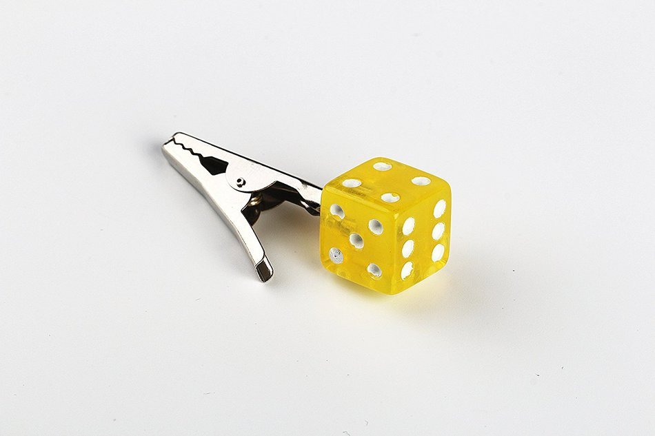 Dice Crocodile Clip (Red) N20