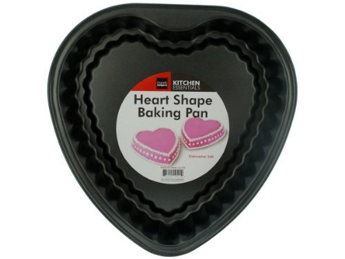 Bulk Buys UU794-12 Heart Shape Baking Pan