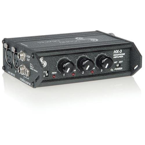 Sound Devices HX-3 3 Channel Portable Battery-Powered Headphone Distribution Amplifier, 10Hz - 50kHz