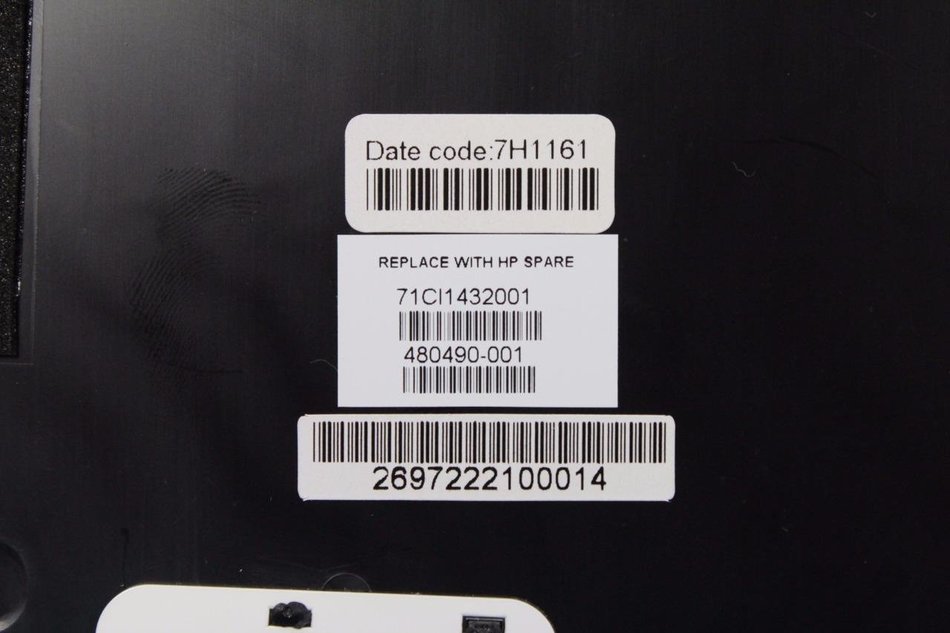 HP Pavilion DV7-1000 LCD Back Cover Lid 17" 480490-001 AP03W000700 N4