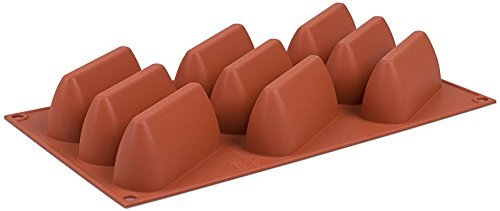 Silikomart Professional Orange Non Stick Wedge 9 forms N2