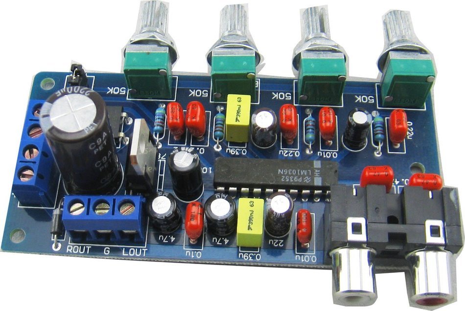 Yeeco LM1036n Tone Adjust tuning Volume Control tuning Mixing board AC10-12V/DC12-15V voice Tuning plate N3