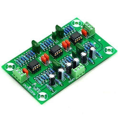 Electronics-Salon Stereo MC Phono RIAA Preamplifier Module Board, Preamp, OPA2134 N2