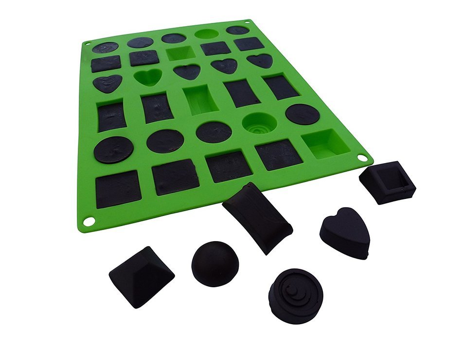 Silicone Chocolate Candy Molds, Quality Candy Molds For Making Homemade Candy, Gummy, Jelly & Heart Shaped Ice... N7