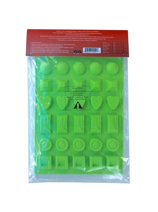 Silicone Chocolate Candy Molds, Quality Candy Molds For Making Homemade Candy, Gummy, Jelly & Heart Shaped Ice... N9