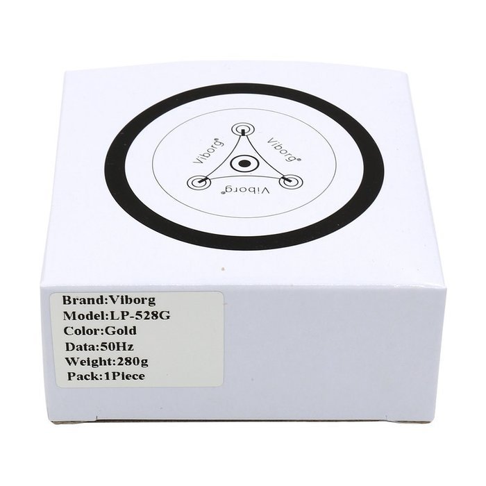 Viborg 50HZ 3 In 1 Record Clamp LP Disc Stabilizer Turntable Gold For Vibration Balanced N2