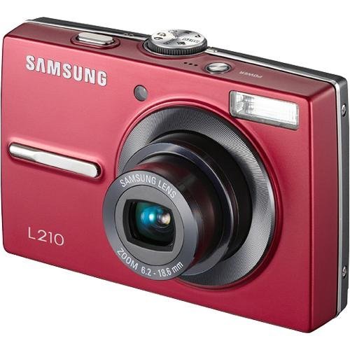 Samsung L210 10.1MP Digital Camera with 3x Optical Image Stabilized Zoom (Red) N2