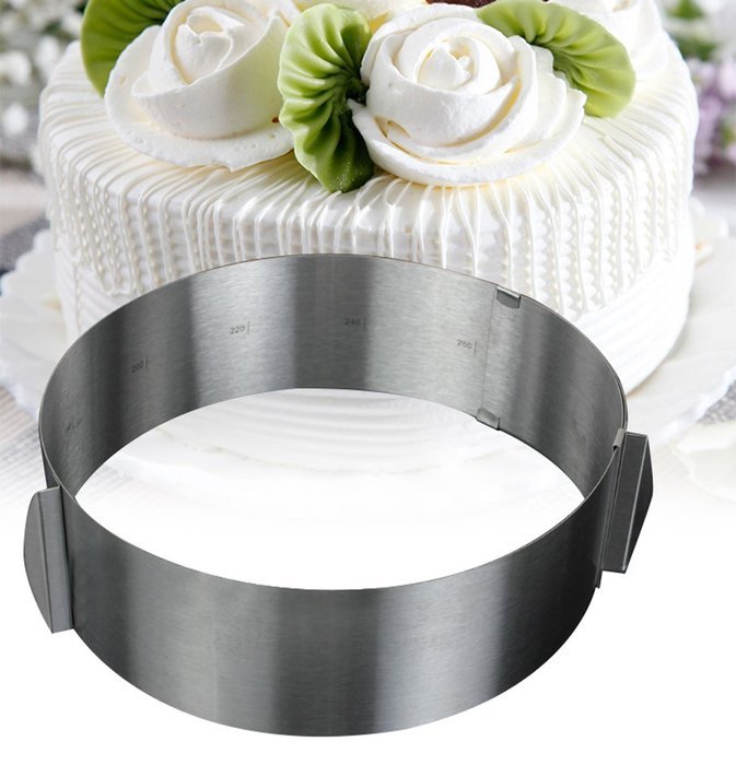 Vinmax Adjustable Layer Cake Slicer Kit Mousse Mould Slicing Cake Setting Ring Home N3