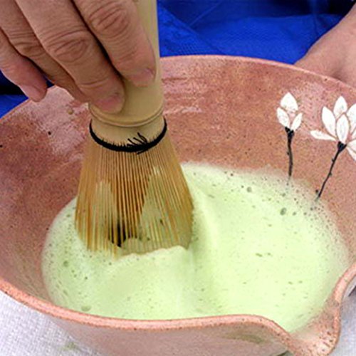 DUOMI 100 tate White Bamboo Matcha Tea Whisk Chasen for preparing Matcha Green Tea Accessories set Dishware and... N7