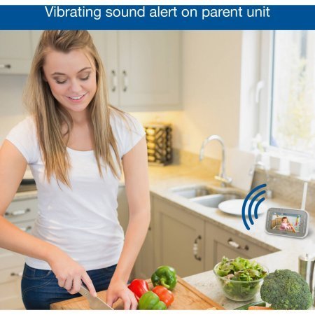 VTech VM343 Safe & Sound Video Baby Monitor with Night Vision, Pan/Tilt/Zoom and Two-Way Audio N5