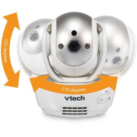 VTech VM343 Safe & Sound Video Baby Monitor with Night Vision, Pan/Tilt/Zoom and Two-Way Audio N6