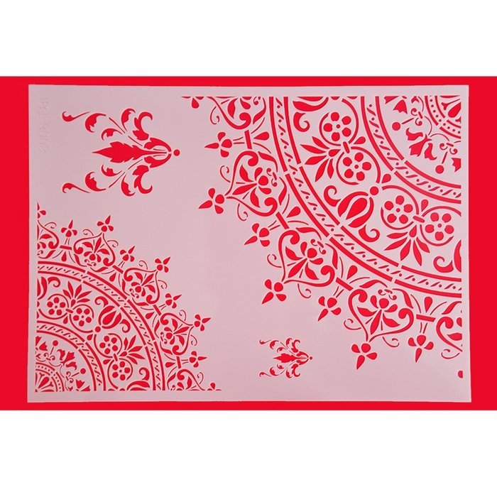 FOUR-C Cake Top Stencil Cake Design Tools Color White N2
