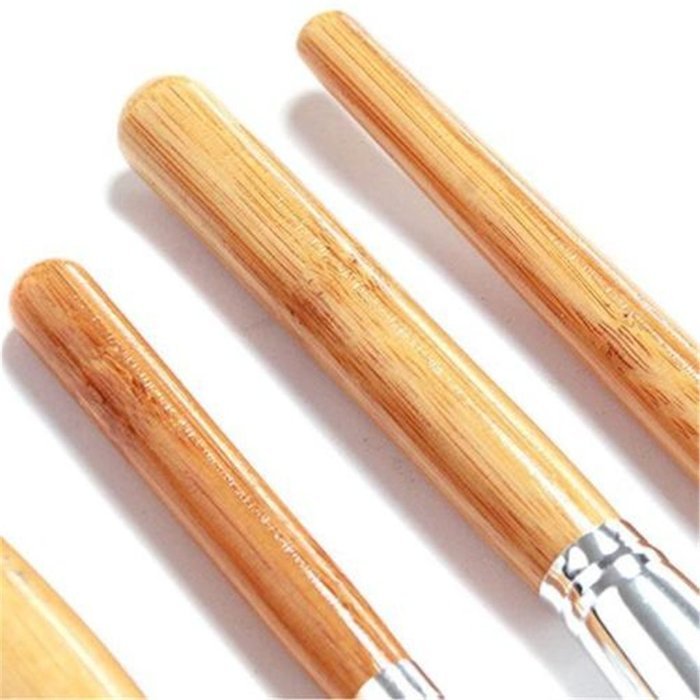 ShungHO Eco-friendly Bamboo Handle Synthetic Hair Makeup Brush Set Make-up Tool Kit 6PCS
