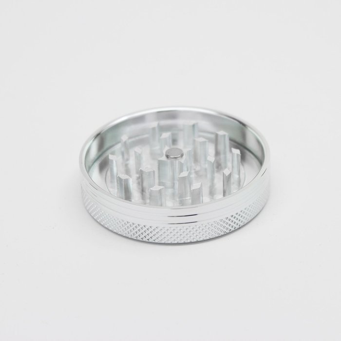 Sharp Stone Official Authentic Medium 2 Piece Grinder Hard Top 2.2 Inches Silver + Free Performance Technology... N2