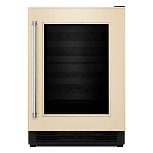 KitchenAid&reg; 24" Panel Ready Wine Cellar with Glass Door and Wood-Front Racks
