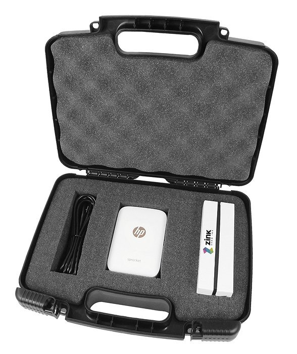 CASEMATIX Protective Portable Photo Printer Hard Case with Customizable Foam - Fits HP Sprocket Mini Photo Printer...
