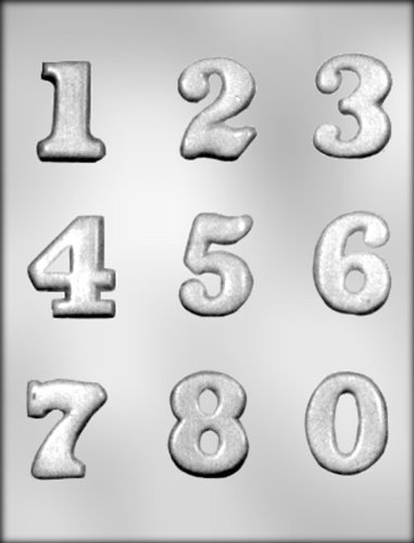 CK Products 1-3/4-Inch Numbers Chocolate Mold