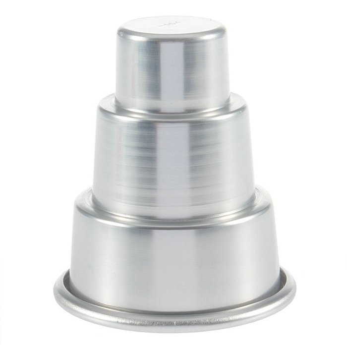 DIY Mini 3-Tier Cupcake Pudding Chocolate Cake Mold Baking Pan Mould Party DX N5