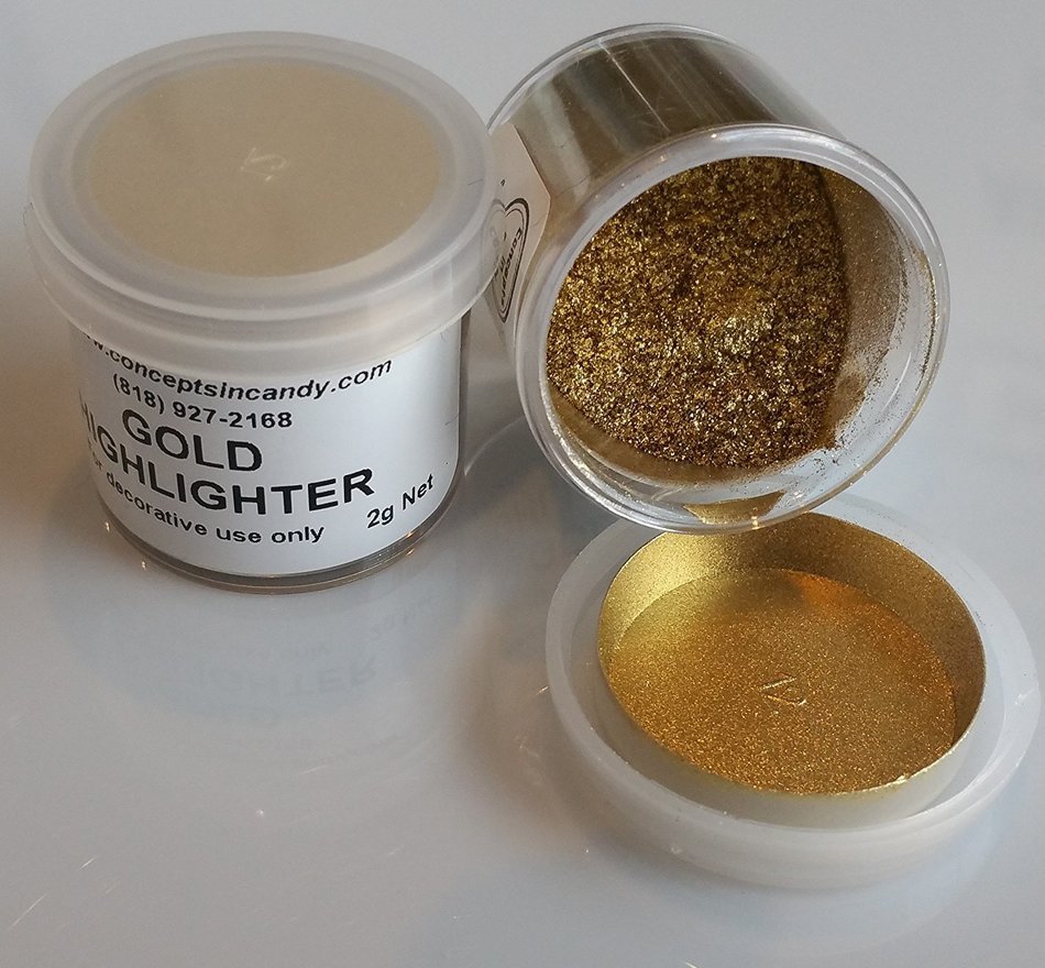 Gold Highlighter Dust, 2 grams by Concepts In Candy