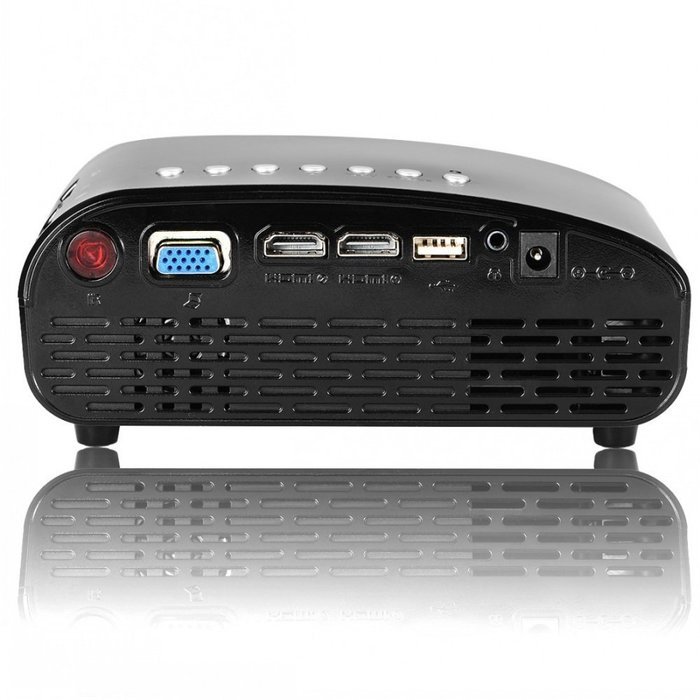 OEM K2 LED LCD (QVGA) Mini Video Projector - International Version - Black (FP3224K2-IV) N2