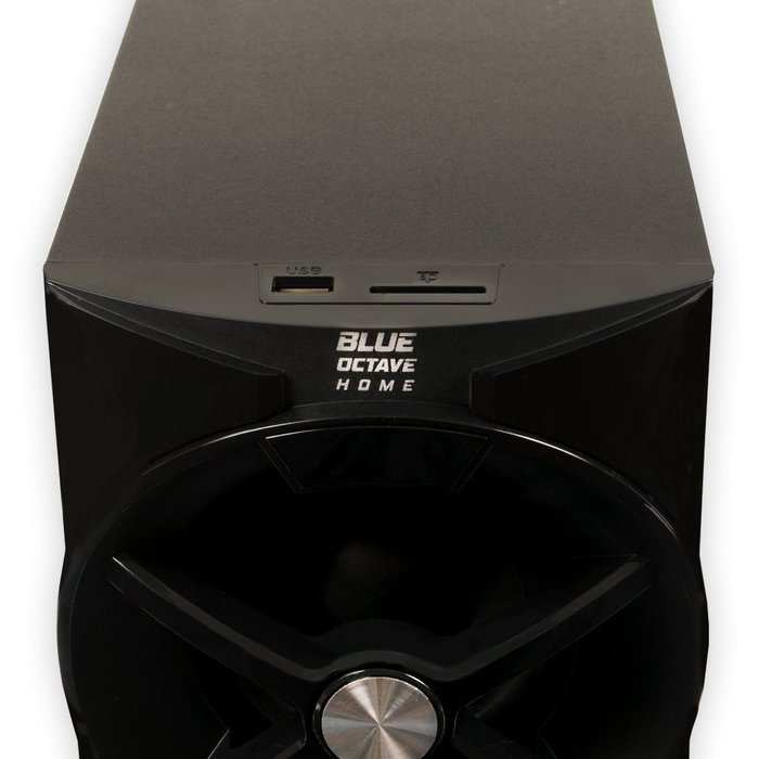 Blue Octave B54 Home Theater 5.1 Bluetooth Speaker System with FM Tuner USB and 5 Extension Cables N2