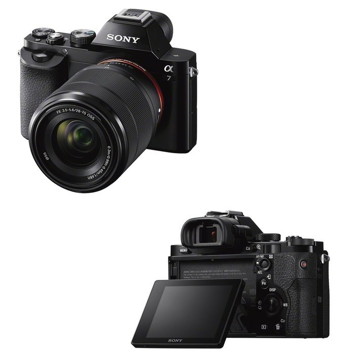 Sony 24.3MP a7R ILCE7K/B ILCE7KB ILCE7K Full-Frame Interchangeable Digital Lens Camera with 28-70mm Lens and Sony... N2
