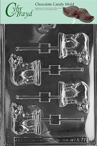 Cybrtrayd A077 Cow Lolly Animal Chocolate Candy Mold