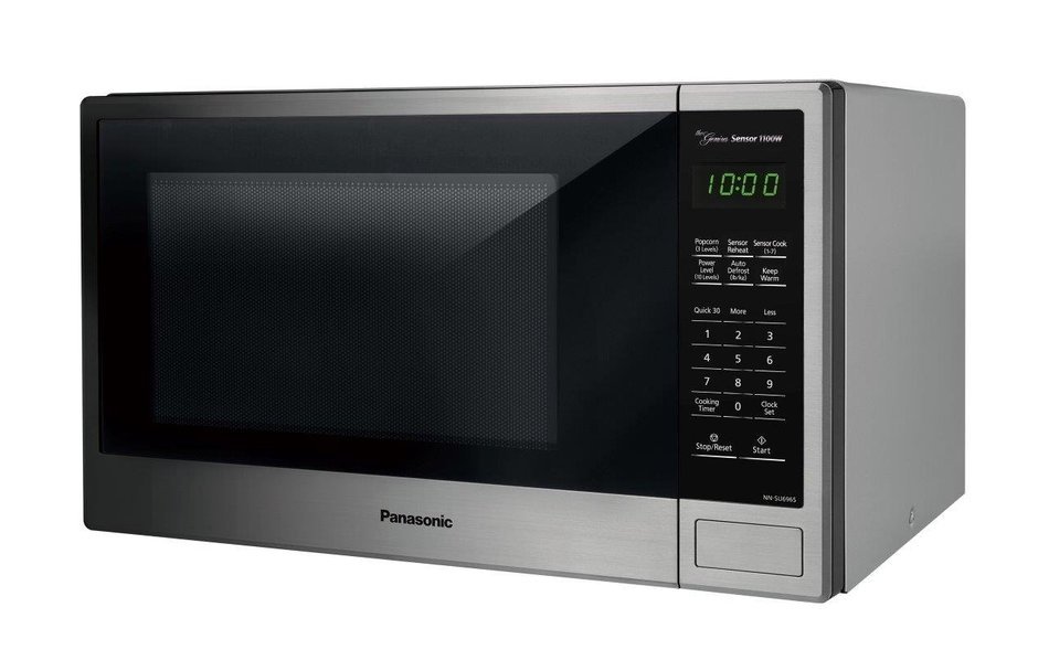 Panasonic NN-SU696S Countertop Microwave Oven with Genius Cooking Sensor and Popcorn Button, 1.3 cu. ft., Stainless N2