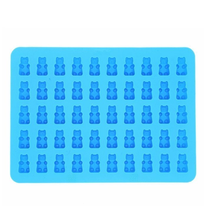 BAWAB Silicone Gummy Bear Mold with BONUS DROPPER FOR EASY FILLING! &ndash; 50 Cavity 1 Pack | 100% LFGB Silicone, No... N3