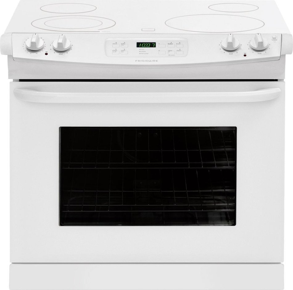 Frigidaire FFED3025PW30" White Electric Drop-In Smoothtop Range