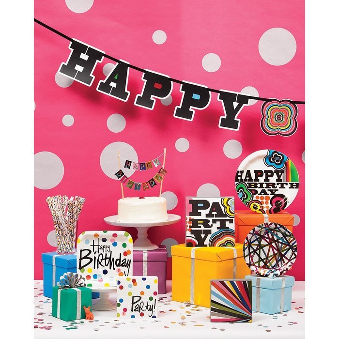 French Bull Birthday Cake- Foil Cake Banner Topper N9