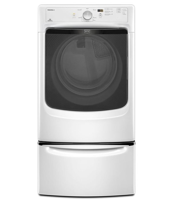 Maytag MED3000BW: Maxima X HE Dryer with Advanced Moisture Sensing