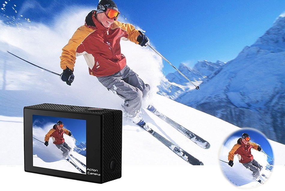 Maifang Ultra HD 4K WIFI Sport Action Camera 12MP 2 Inch Full HD 1080P 60FPS Waterproof Diving Camera with 2 Batteries...