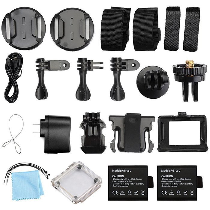 Maifang Ultra HD 4K WIFI Sport Action Camera 12MP 2 Inch Full HD 1080P 60FPS Waterproof Diving Camera with 2 Batteries... N2