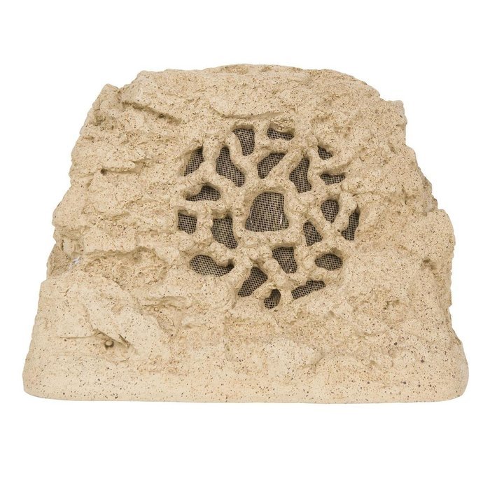 SpeakerCraft Boom Tomb 10" In-Ground Subwoofer with Ruckus 6 One Rock Landscape Speaker - Pair (Sandstone)