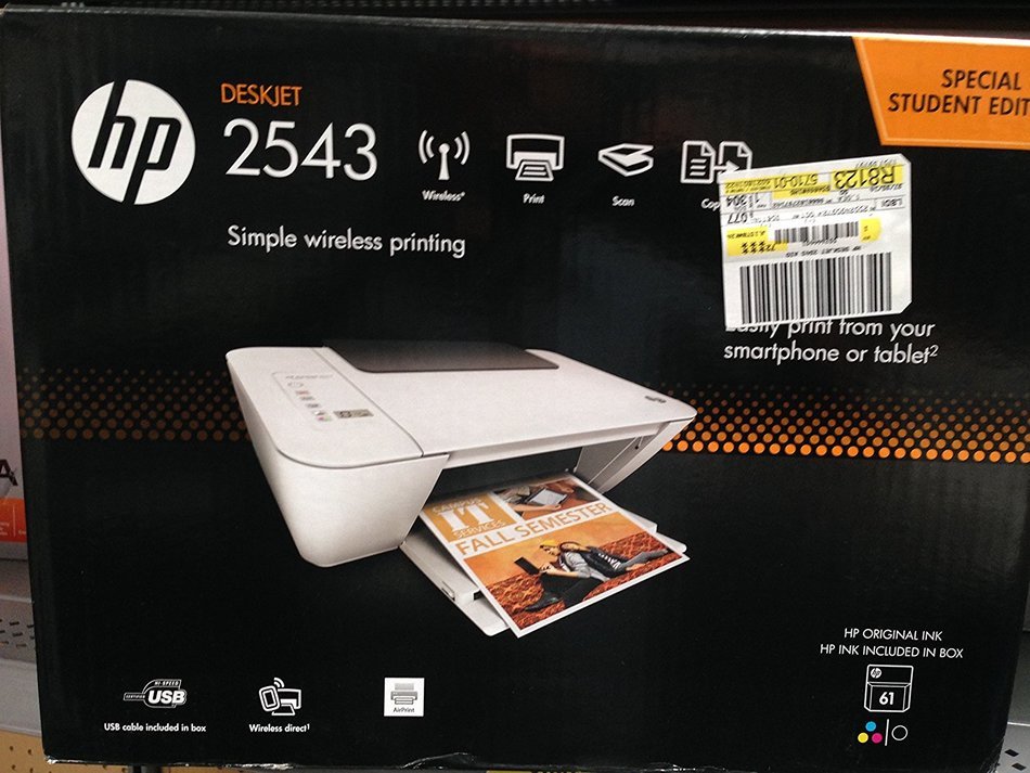 HP Deskjet 2543 All-in-One Printer