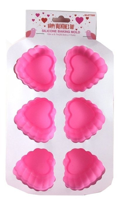 Valentine's Day Heart Shaped Baking Mold (Pink)