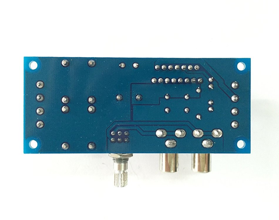 Qianson AC/DC 12V TDA7377 2x 20W Dual Channel Stereo BTL Circuit Audio Power Amplifier Board 20W+20W AMP For Car N3