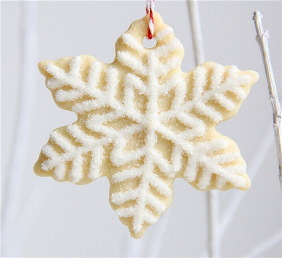 HENGSONG Biscuit Cooker Snowflake, Ice Crystal 5-pc Stainless Steel Candy Making Molds