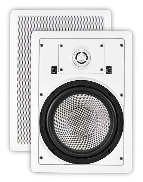 OSD Audio MK-W850 8-inch Kevlar Home Theatre In-Wall Speaker with Bass and Treble Swtich, Pair N4