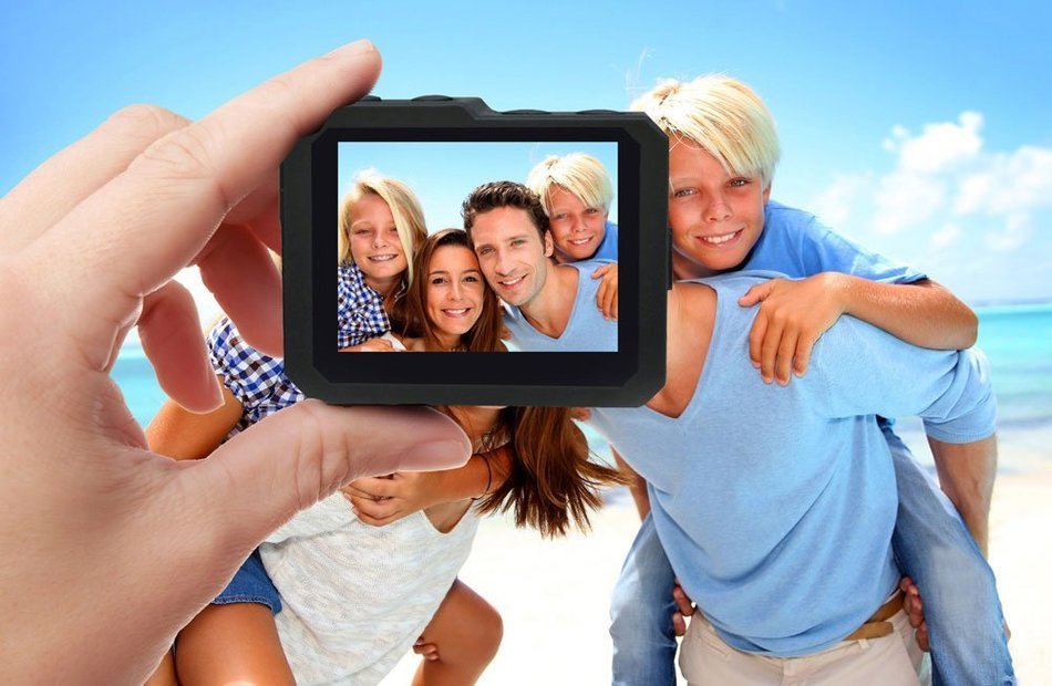 eXpo Sports Action Camera 1080P HD Underwater Camcorder Wifi Remote 20 MP 2.0 Inch LCD Display (Black)