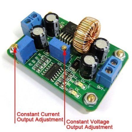 RioRand DC-DC Buck Converter 5-30V to1.3-26V LED Driver Constant Voltage/Current Indicator N5